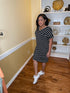 Palms Springs - t shirt dress (black/ivory)